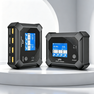 Chargeur de batterie intelligent 200W à 4 baies avec écran IPS de 2,4 pouces, charge rapide 5A pour modèles RC LiPo/Li-ion/Pb - Product Image 1
