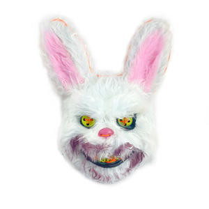 2025 luce colorata personalizzata nuova spaventosa festa in Costume di carnevale maschera Festival Cosplay <span class=keywords><strong>Horror</strong></span> orso coniglio sangue di Halloween ha portato maschera - Product Image 4