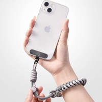 Cordon de sécurité antivol pour téléphone avec dragonne et cordon à ressort en acier, universel, avec attache en T, pour une commodité mains libres en voyage
