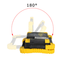 Projecteur de travail LED 20W COB 1000LM haute luminosité DC 5V avec port USB et fonction support pour atelier, bureau, utilisation routière, intensité réglable