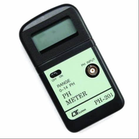 pH-mètre numérique portable Lutron PH-201 - avec ATC, précision de 0,01 pH, comprend des solutions tampon et des piles