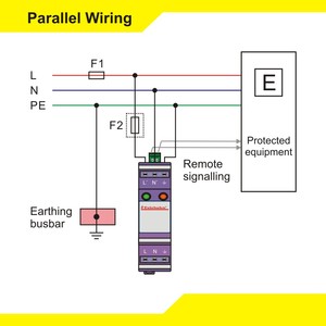 Telebahn Uc320V 5kA T3 Überspannungsschutz-Schutz vorrichtung SPD für einphasiges 230-V-Wechselstromversorgungssystem - Product Image 5