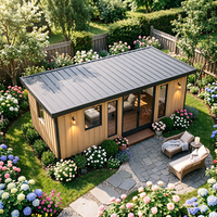 Cabane de jardin préfabriquée She Shed House pour l'arrière-cour, pièce de loisirs confortable au design élégant, installation facile, entretien réduit, pour l'extérieur
