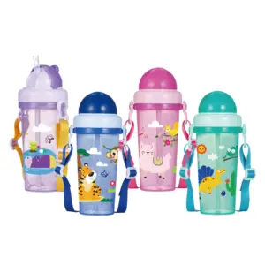 350ml PP Baby flasche Trink baby flasche mit Strohhalm