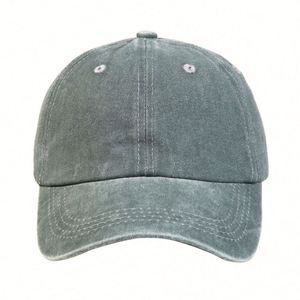 Wholesale Customized Unstructured Dad Hat Solid Color <b>Plain</b> Baseball <b>Caps</b> for Men Embroidery on Washed Cotton - Product Image 6