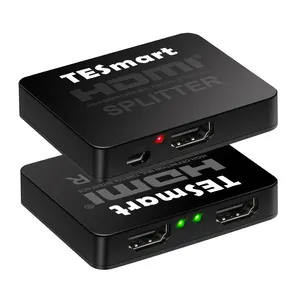 TESmart HDMI फाड़नेवाला बाहर 2 में 1 Entend अल्ट्रा HD माइक्रो यूएसबी केबल 2 रास्ता पोर्ट 4k30hz HDMI फाड़नेवाला