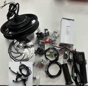 12inch BLDC động cơ 36v48v60v1000w + điều khiển + Hiển thị + Đĩa brakke nhóm + phanh đòn bẩy + ga + Ánh sáng lắp ráp Ebike cài đặt Kit - Product Image 1