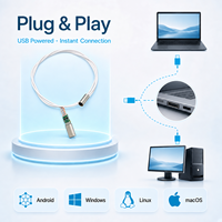 Module de caméra USB miniature OV9734 3,3 mm 1280x720P pour inspection par endoscope industriel