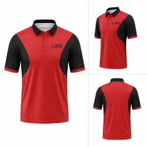 Camisetas Polo Personalizadas con Bloques de Color, Logotipo Bordado, Panel en Contraste, Transpirables, Uniformes de Equipo, Ropa de Trabajo - Product Image 2