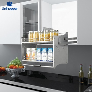 Nhà Sản Xuất Điều Chỉnh Nano Mạ Kéo Xuống Tủ Bếp Lift Giỏ - Product Image 5