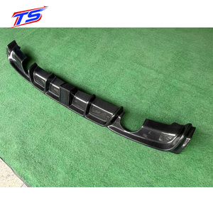 F30 MP Style Carbon Fiber Double Out Rear <strong>Diffuser</strong> With Light for BMW <strong>3</strong> Series F30 - Product Image 2