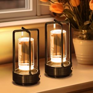 Crystal Lamp Plastic <b>Bedside</b> <b>Table</b> Bedroom <b>Led</b> Touch <b>Table</b> Lamp Restaurant Decoration Atmosphere Night Light - Product Image 3