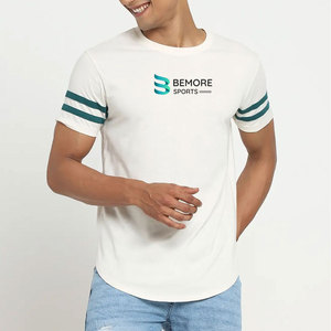 Camiseta de Tela de Primera Calidad para Hombre, el Mejor Diseño, 100% Algodón, Precio al por Mayor, MOQ Bajo, la Mejor Camiseta de Tela en Venta - Product Image 1