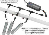 Connecteur étanche IP68 M12 Fils-Fils/Panneau/Extension Angulaire en Y/T/F, Faisceau de Raccordement 2 à 8 Broches pour Éclairage LED OEM ODM
