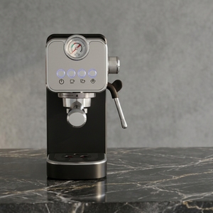 Machine à café expresso semi-automatique à boutons mécaniques avec manomètre pour usage domestique, vente en gros - Product Image 1