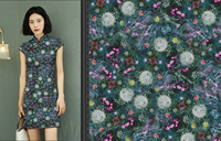 Ziwwshaoxing — tissu imprimé à motifs floraux, 100% rayonne en viscose, étoffe pour la confection de robes