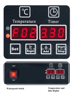 Nouvelle conception de gaufrier électrique carré de 1,5 kW, machine à gaufres miniatures pour 6 gaufres, appareil de cuisine