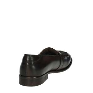 Mocasín Veni para hombre 1V008, zapato formal de cuero negro sin cordones. - Product Image 3