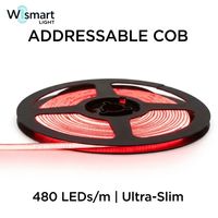 Светодиодная лента COB с адресной подсветкой DC12V 2.7мм 4мм WS2812B SK6812, программируемая, RGB, управление через приложение и голосовое управление, IP20