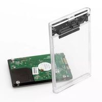 Trasparente 2.5 pollici SATA III USB 3.0 custodia disco rigido utilizzato HDD esterno per PC portatile supporta 6TB Mobile SSD & HDD