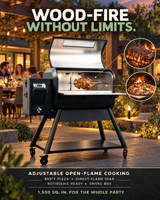 Barbecue à granulés de bois avec fumoir, peut atteindre 850°F avec contrôleur Wi-Fi via application, 900 pouces carrées, pour extérieur