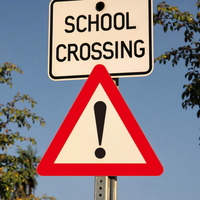Panneaux de signalisation routière triangulaires réfléchissants en aluminium, rouge + noir, imprimés UV, tôle galvanisée, 30 cm, réflectivité de quatrième catégorie