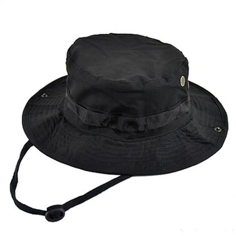 Wholesaler Summer Camouflage Bucket Hat Brim Outdoor Fishing Hiking Camo Boonie Hats