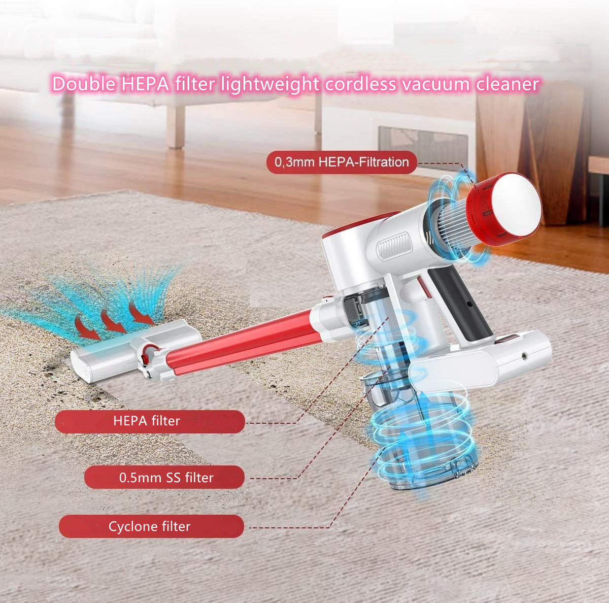 Hand electrolux electric brusless light weight cordless vacuum cleaner handheld aspirateur sans sac cyclonique vacuum for hair