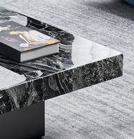 Table basse en aluminium métallique carrée de luxe italienne, design minimaliste moderne, hauteur réglable, pour le salon