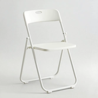 Chaise pliante en plastique de haute qualité pour activités de plein air, chaise empilable, chaise pour réunions de bureau