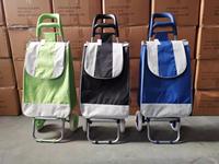Chariot de courses pliable en nylon Oxford personnalisé pour monter les escaliers, sacs de courses pliables, chariot de courses pliable avec roues
