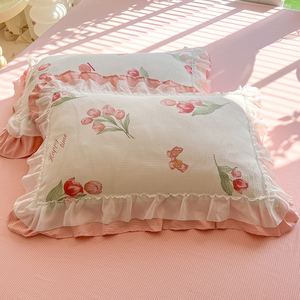 Ensemble <span class=keywords><strong>de</strong></span> literie en microfibre lavé à bulles 4 pièces Design à volants floraux housse <span class=keywords><strong>de</strong></span> couette drap <span class=keywords><strong>de</strong></span> <span class=keywords><strong>lit</strong></span> taies d'oreiller ensemble couette ensembles <span class=keywords><strong>de</strong></span> literie - Product Image 2