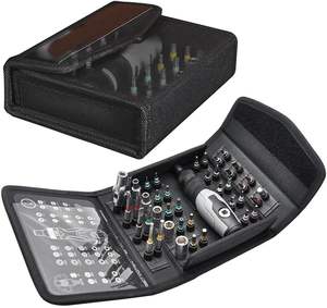 Jeu de tournevis à cliquet Peaktop 41-en-1, sac en toile épaissie, outil de réparation multifonctionnel - Product Image 1