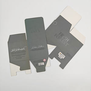 Recycled Material Corrugated Rigid <b>Cardboard</b> Customizable Square Grey Cosmetic Candle Personal Care Packaging Matt Lamination - Product Image 2