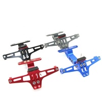 Support de plaque d'immatriculation universel en aluminium réglable pour moto, compatible MT07 MT09 - Vente flash