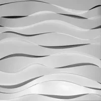 Panneau mural en PVC 3D moderne, design moderne, autocollant, 50*50cm, pour plafond, hôtel, maison, géométrique, imperméable, panneau mural en plastique