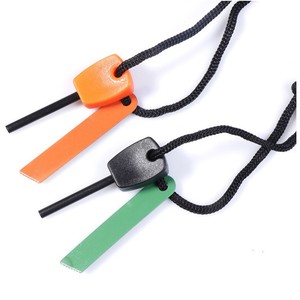 Fire Starter Magnesium Rod Waterproof Outdoor Survival Tool For Camping Hiking Approx 62mm Red Black Orange - Product Image 4