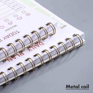 Cuaderno de espiral de planificación diaria A5 personalizado, nota adhesiva de PP, horario <span class=keywords><strong>diario</strong></span> de gestión del tiempo, Manual de eficiencia para mejorar - Product Image 3