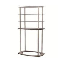 Offre Spéciale pliable portable promotion table comptoir stand ovale salon exposition pop up étui rigide pli en aluminium