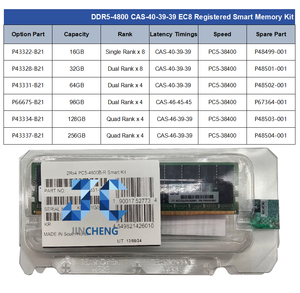64GB (1x64GB) <span class=keywords><strong>Dual</strong></span> Rank x4 DDR5-4800 CAS-40-39-39 ec8 đăng ký Bộ nhớ thông minh bộ P43331-B21 - Product Image 2