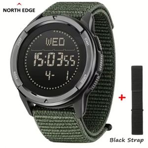 นาฬิกาข้อมือ NORTH EDGE ALPS รุ่นดิจิตอล คาร์บอนไฟเบอร์ สำหรับผู้ชาย กันกระแทก น้ำหนักเบา เหมาะสำหรับกิจกรรมกลางแจ้ง พร้อมเข็มทิศ กันน้ำลึก 50 เมตร - Product Image 5