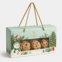 Boîtes d'emballage en carton pour pâtisserie, desserts et gâteaux, personnalisées avec logo, qualité alimentaire, luxe, pour biscuits, avec poignée, vente en gros