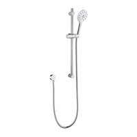 Système de douche mural Gohler en acier inoxydable avec barre coulissante et douchette à 3 fonctions, robinets de bain et de douche