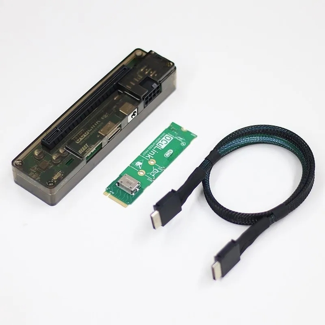 EXP GDC OCuLink GPU Dock PCIe 4.0 X4 High Speed for Mini PC Notebook Laptop External Video Graphic Card M.2 M Key