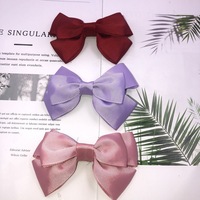 Vente en gros d'usine : Petite pince à cheveux en tissu en forme de nœud, style Instagram, mignonne, pour filles, cadeau