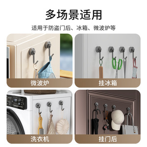 Ganchos Magnéticos Redondos, Imán Fuerte, Organizador de Refrigerador, Montaje en Pared, Sin Taladro, Sin Pegamento - Product Image 5