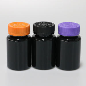 Pet Plastic Vitamin Bottle Health Supplement Packaging Bottle Capsule <b>Tablet</b> Bottle - Product Image 1