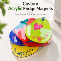 Aimants de réfrigérateur personnalisés en forme de légumes, aimants alimentaires en acrylique, impression UV, souvenir de cuisine, cadeau, fabricant en gros, OEM