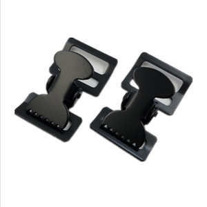 Clip de ceinture à ressort <span class=keywords><strong>en</strong></span> acier noir électroplaqué pour étuis <span class=keywords><strong>en</strong></span> cuir, clip de fixation <span class=keywords><strong>en</strong></span> métal, clips plats <span class=keywords><strong>en</strong></span> acier à ressort - Product Image 1