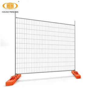 Best price free standing 2400x2100mm portable temporary picket fence industry australia temporary fence for construction